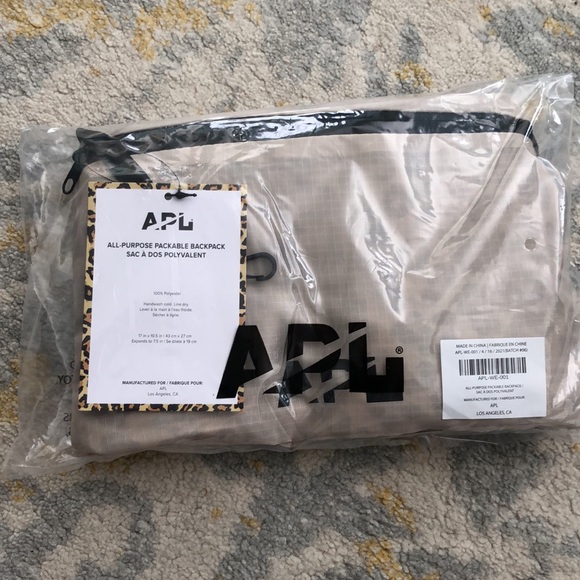 NWT APL All Purpose Packable Backpack Leopard - Picture 9 of 9